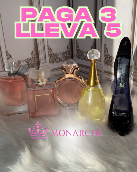 Paga 3 Lleva 5+Obsequio(Vida Bella+Coco Chanel+Good Girl+Olympea+Jadore+Perfumero)